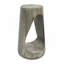 Table d'appoint d'extérieur, table de bout à conception creuse, tabouret de jardin pour patio, table d'appoint décorative pour terrasse de balcon sur la plage, béton léger, texture semblable au bois-1102501432