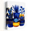 «Vibrant Blue Botanicals Abstract Modern Vibrant Succulent Nature Landscape», reproduction d'art mural-201939320