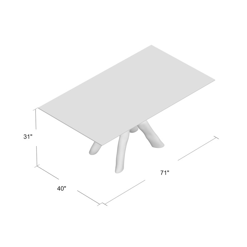 Dunanney Dining Table, 71” W x 40” L