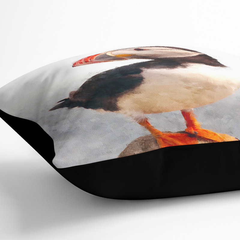 Square Throw Cushion, Black, 40cm H x 40cm W x 15cm D