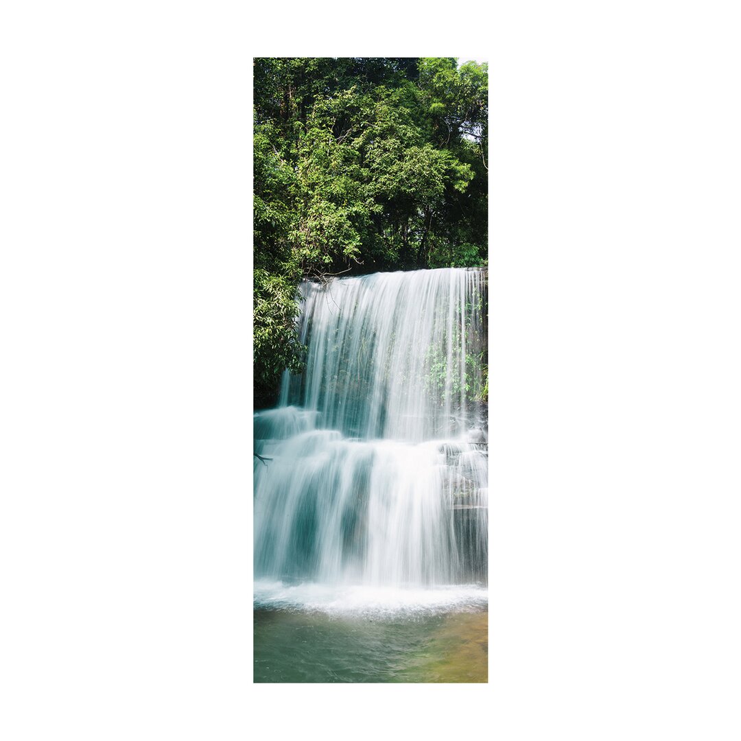 Glasbild Landschaft Wasserfall - Natur