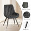 Modern Dining Chairs 54.8*46.9*83.2cm Tech Fabric Upholstery with Stylish Design Sofa-Level Cushioning Pet-Friendly Durable Scratch Resistant for Kitchen Dining Room or Home Office-1034794734-1013287189