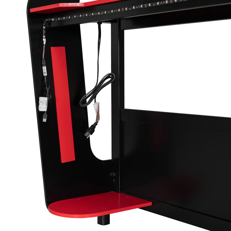 Lits de jeu multifonctionnels, style loft en bois durable, style rouge moderne
