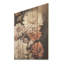 Symphonie de choranthemums beige rétro - art mural sur bois de pin naturel-652660252