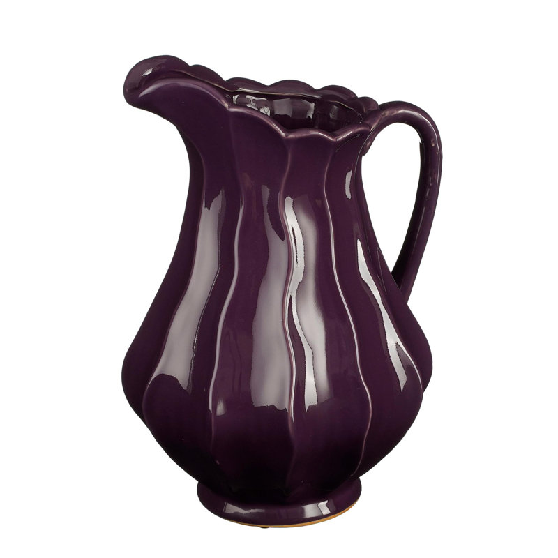 Pimentel Ceramics Table Vase, Purple, 30cm H x 34cm W x 21cm D