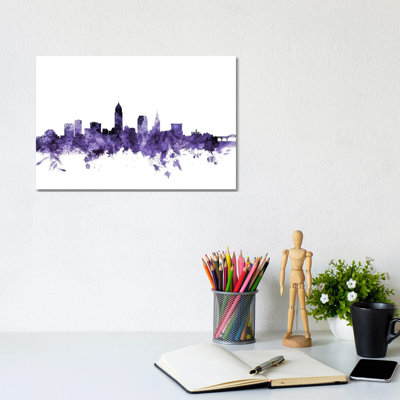 Cleveland, Ohio Skyline by Michael Tompsett - Wrapped Canvas Print