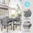 Martha Stewart Bedford All-Weather Patio Set With 71" Table And 8 Stackable Dining Chairs-109713923