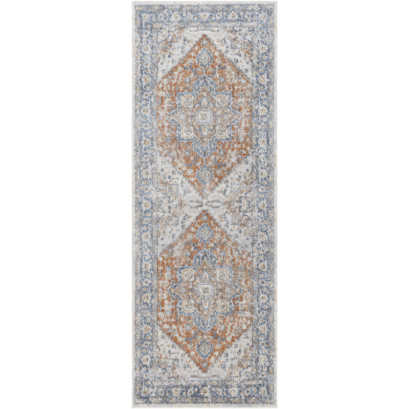 Washable Oriental Indoor Rug, Runner 2'7" x 7'3"