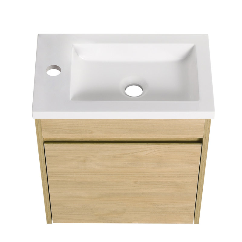 Petit meuble-lavabo flottant pour salle de bain