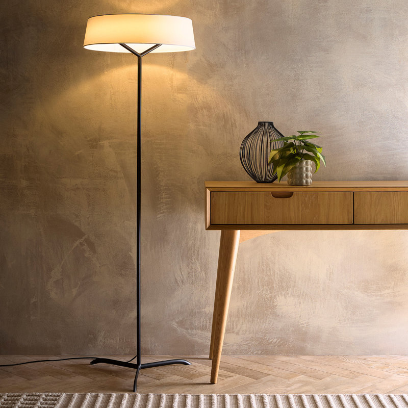 Aybek 140cm Powder Coated LED Traditional Floor Lamp
