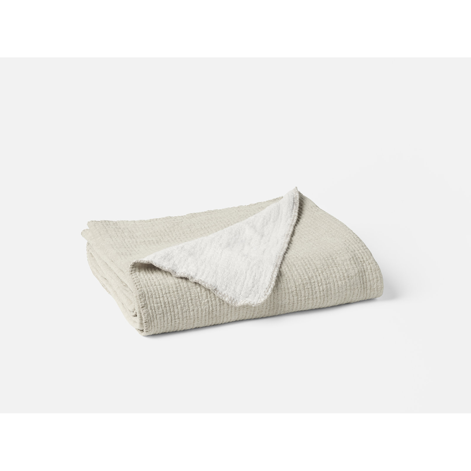 Cozy Cotton Hand Woven Throw Blanket, Throw, Stone