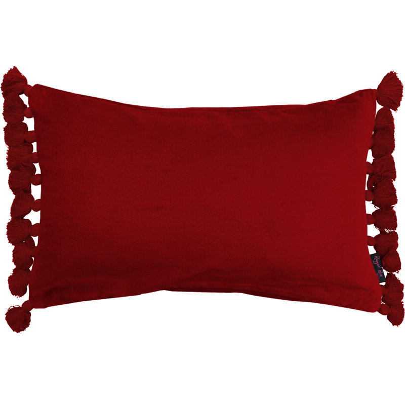 Terhune Rectangular Lumbar Cushion, Ruby Red