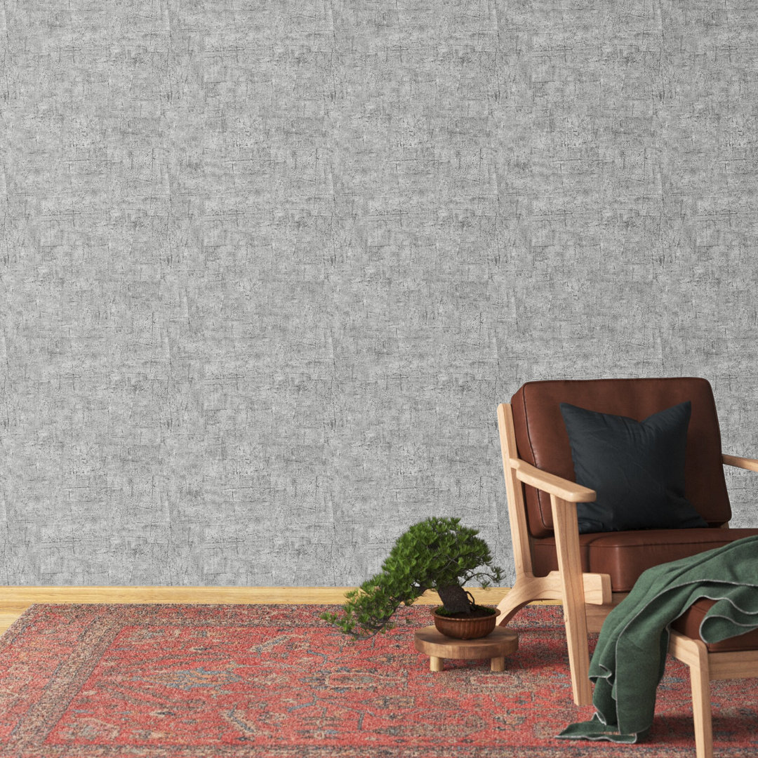 Bolingbrook 32.7' L x 20.5" W Marble Textured Wallpaper Roll 17 Stories 