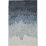 Surf Hand Tufted Area Rug in Blue
