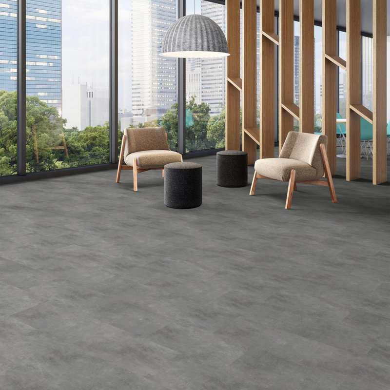 Earthen Dusk 12 In. X 24 In. 2.5mm 12mil Waterproof Luxury Vinyl Tile, Gray