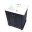 Meuble-lavabo moderne avec rangement à fermeture en douceur et tablette réglable-413857861