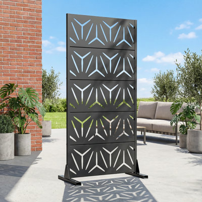 Privacy Screen Fence Panel Stylish Pattern