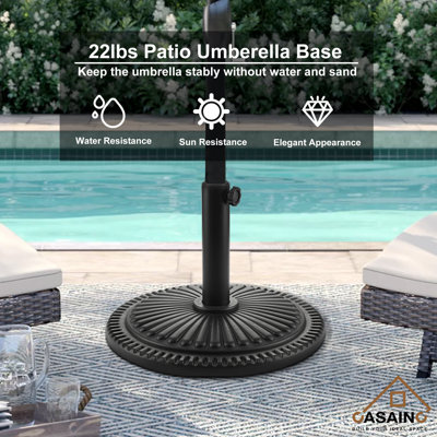 CASAINC 22 Lb. Resin Free Standing Umbrella Base