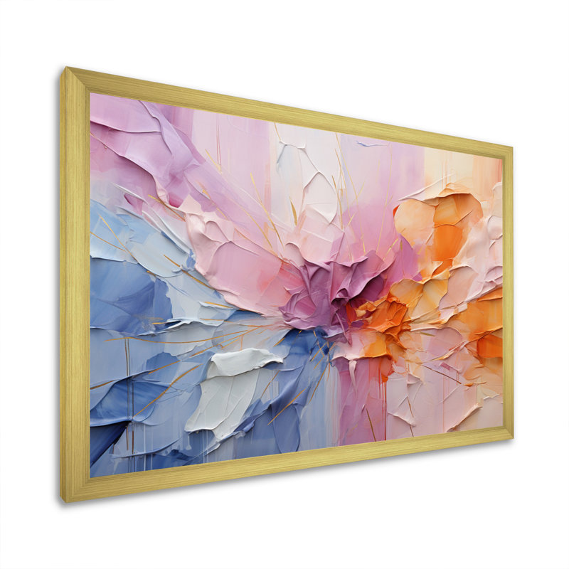 Gemmell Collage Impressions I - impression, Encadrement doré, H 12 po x l 20 po x P 1 po