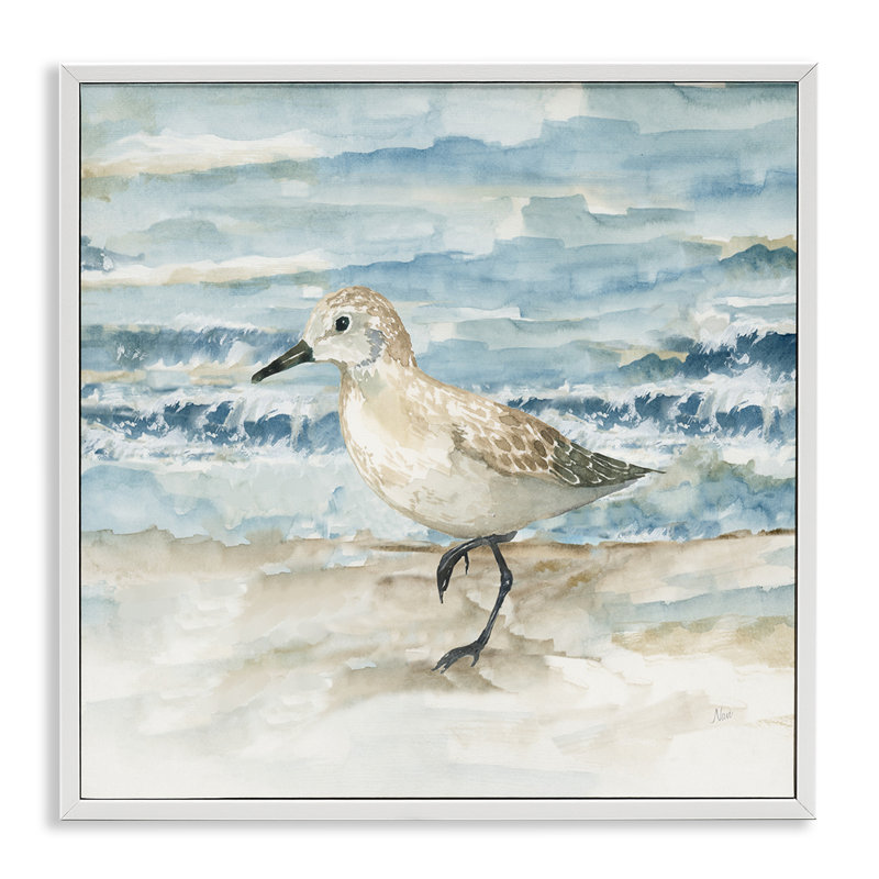 «Balancing Sandpiper on Shore», estampe numérique, conception de Nan, H 24 po x l 24 po