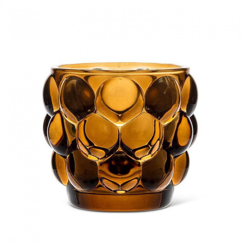Petit porte-bougie petite votive, Brun