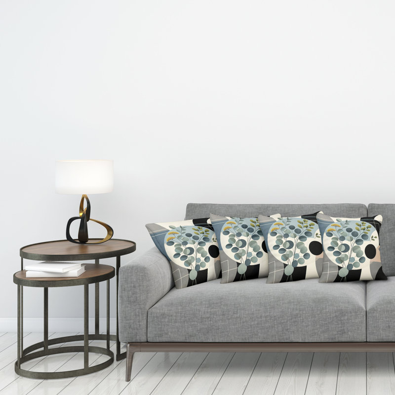 Fabric Reversible Throw Pillow, 20"H x 20"W