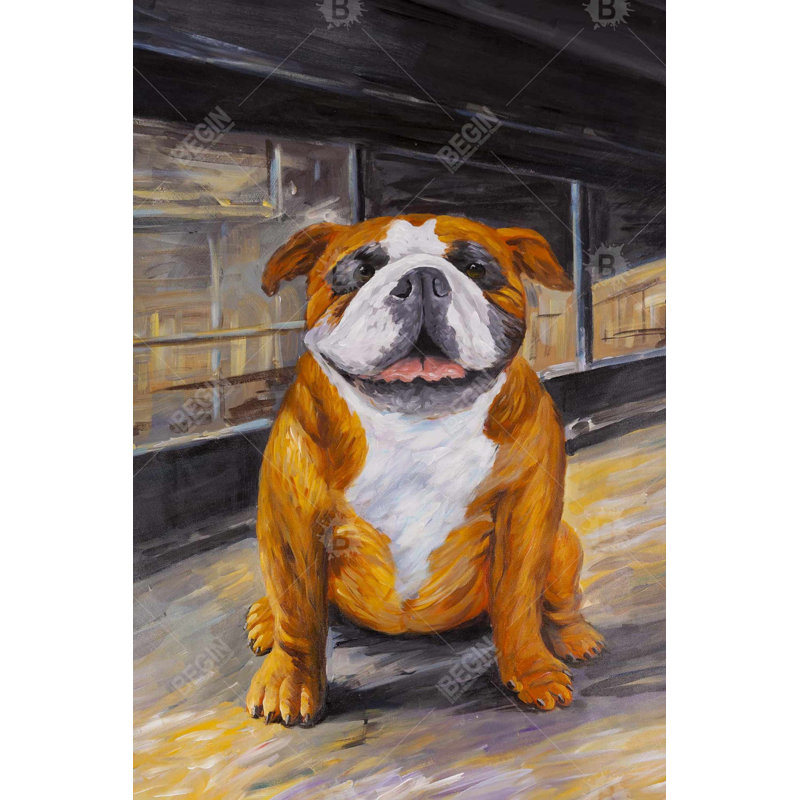 " Smiling Bulldog "