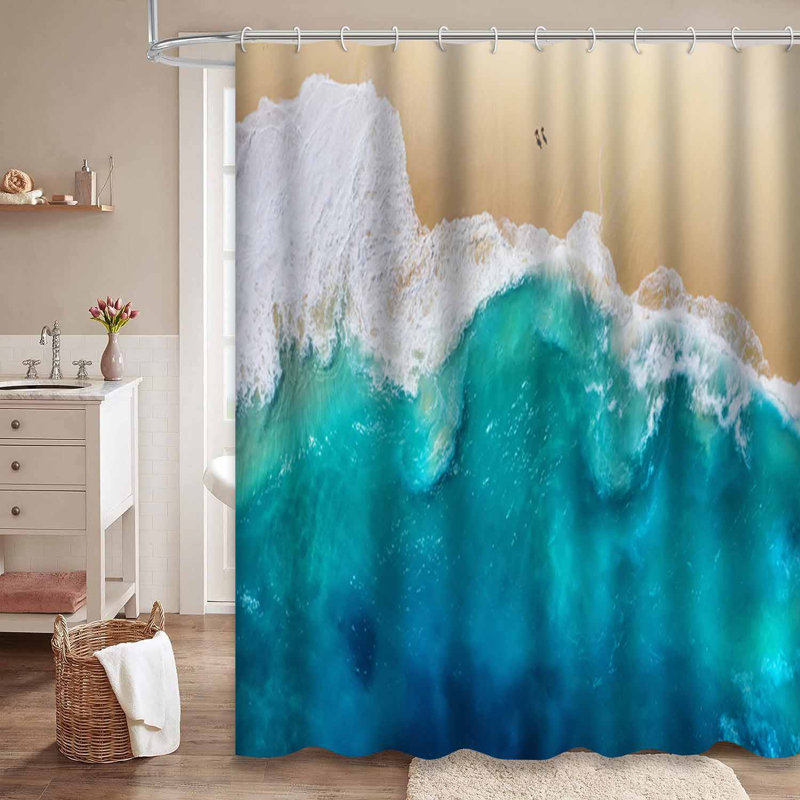 Rideau de douche à 12 crochets Coast, L 72 po x l 78 po