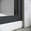 Porte de douche semi-sans cadre, porte de douche coulissante pour salle de bain-112535313