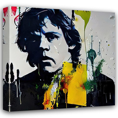 «Luke Skywalker Four» par Stephen Chambers, peinture sur toile tendue