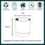 Suvanna Pot Planter Concrete Effect Recycled Plastic Outdoor Planter-119308123-122610405