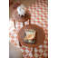 Rug Checkered Area Rug in Beige