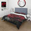 Ensemble de housse de couette en microfibre / polyester rouge / noir / rose Elegance I-1529952297