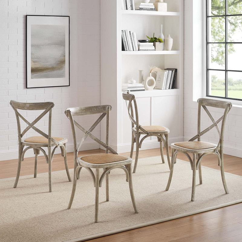Ensemble de 2 chaises d'appoint Modway Gear, Gris, 4