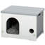 Cat House Stackable Pet Shelter with Removable Cushion