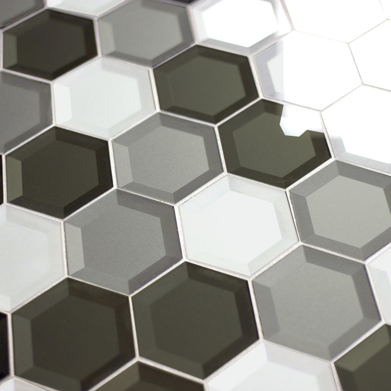 Forever 3" x 3" Glass Mosaic Tile