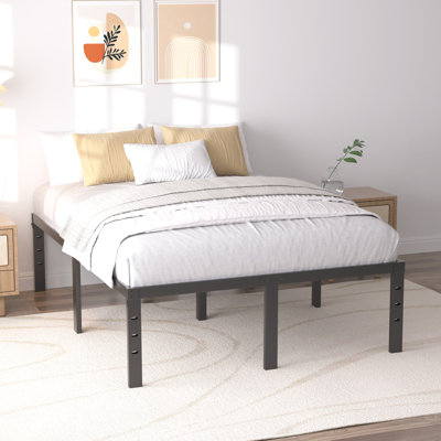 Bed Frame No Box Spring Need Heavy Duty Tall Platform Bed Frame
