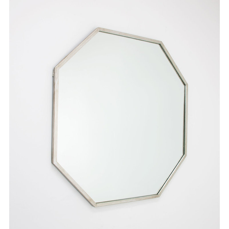 Uku Framed Mirror, Silver Leaf