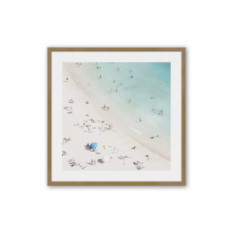 «Whispering Shore», reproduction d'art, H 13,75 po x l 13,75 po, Or brossé