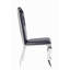 Chaise d'appoint en acier inoxydable avec dossier découpé (ensemble de 2)