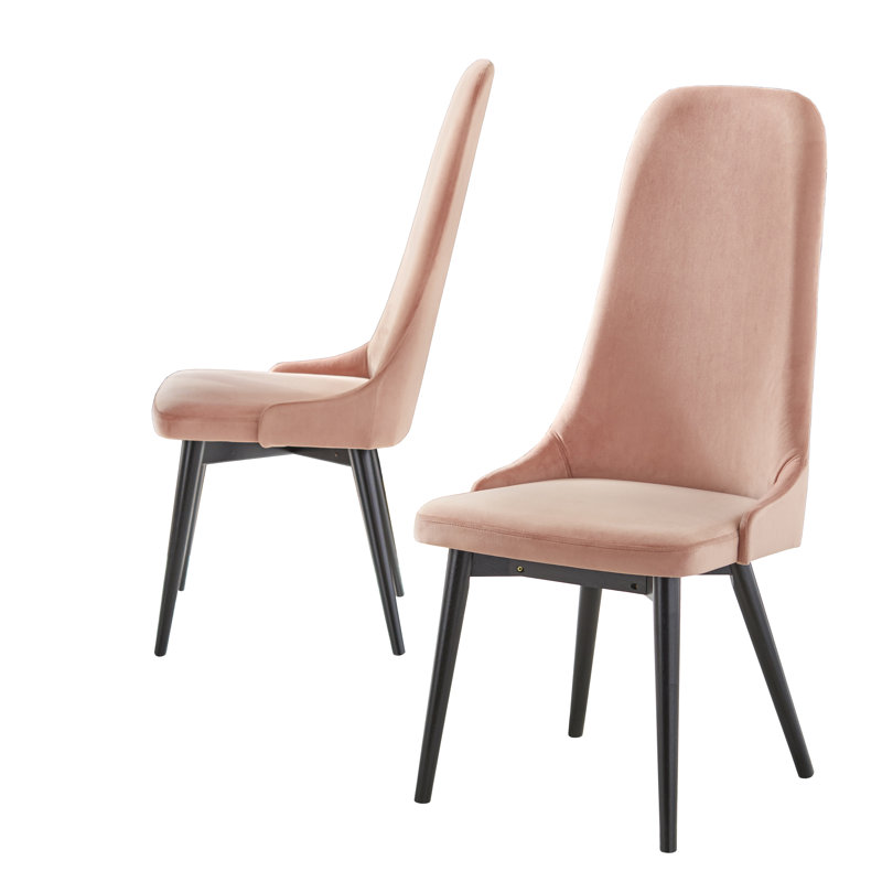 Chaise d'appoint rembourrée Walsall, Rosé