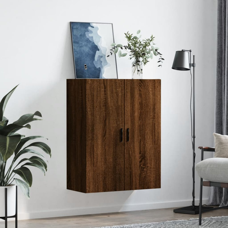 Deodhar Bathroom Cabinet, Brown Oak