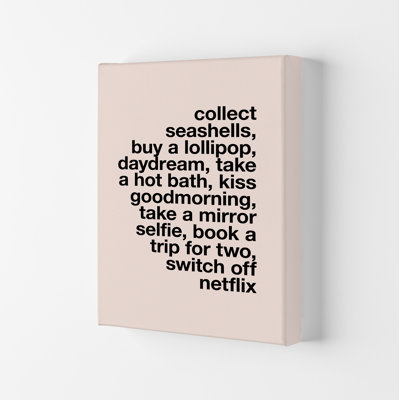 Collect Seashells - Print on Canvas