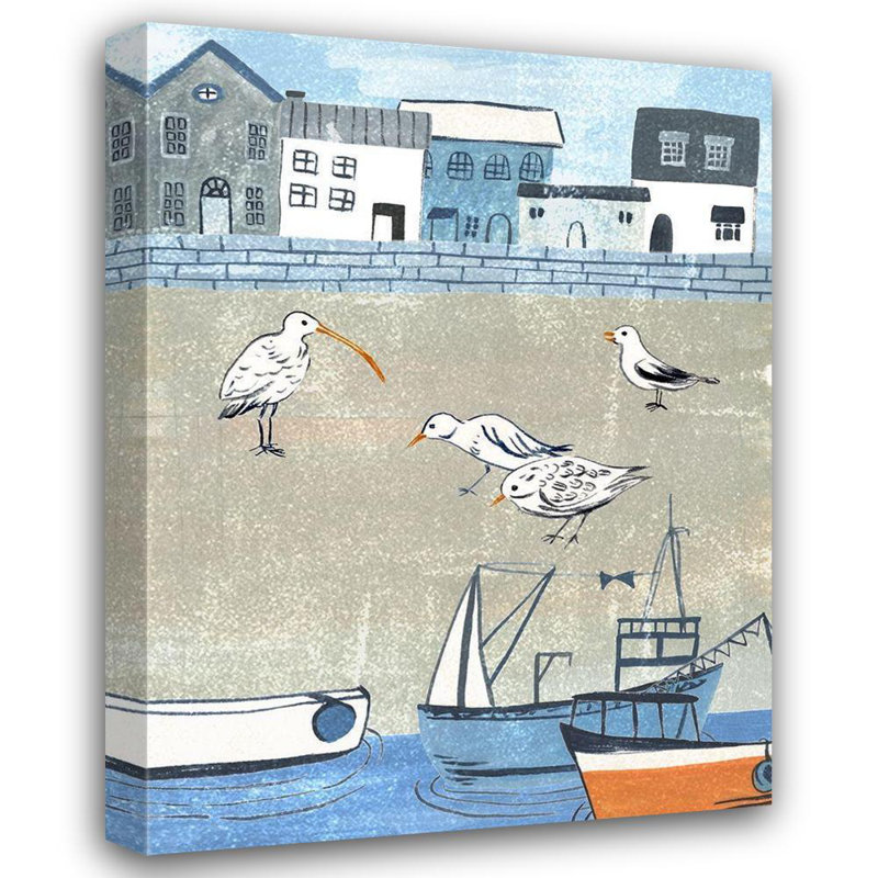 Art sur toile tendue par Longissa Tides Wang, Melissa Gallery, Sailors Rest II, H 47 po x l 36 po