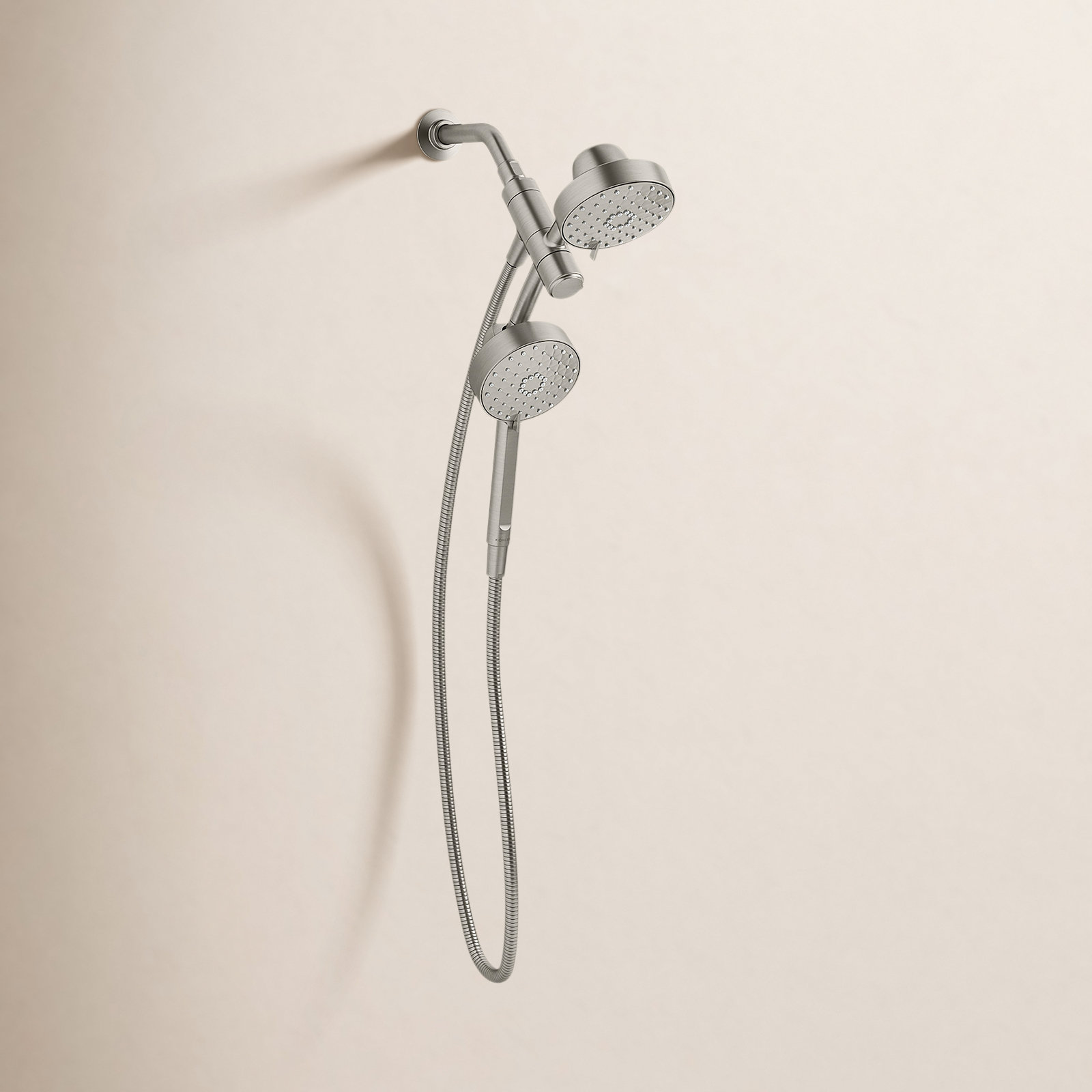Awaken 1.75 GPM 2-in-1 Shower Combo Kit, Vibrant Brushed Nickel