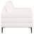 Marasia Chenille Upholstered Track Arm Chair Ivory