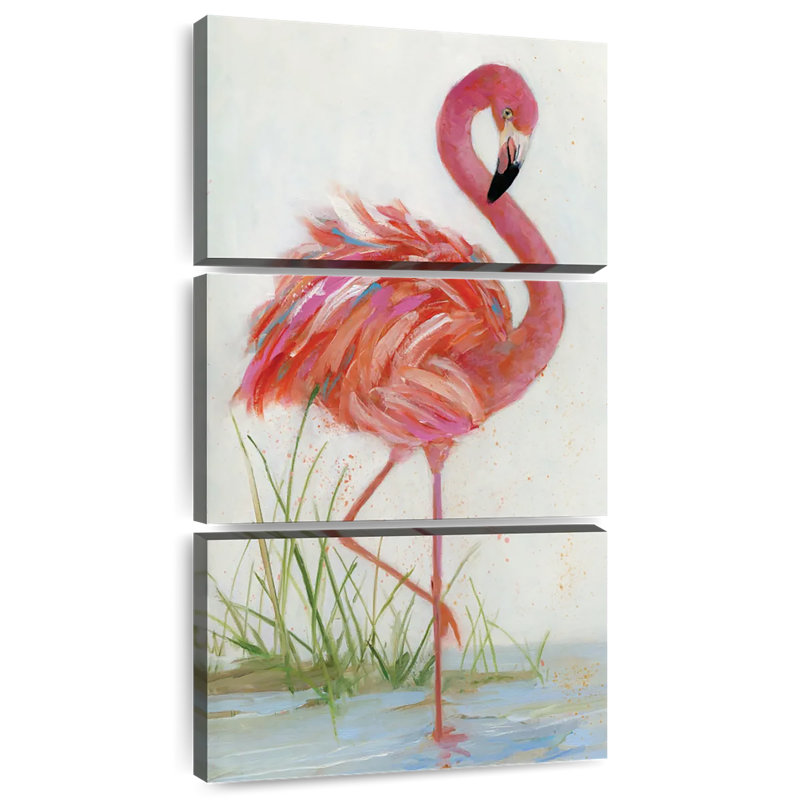 Flamant rose I, H 27 po x l 12 po