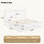Structure de lit en bois très grand de style campagne avec tête de lit à broche, lit plateforme robuste avec support de lattes, aucun sommier requis, assemblage facile-133665354-133665351
