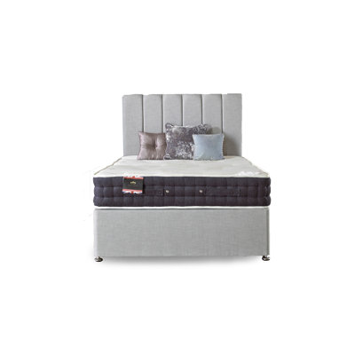 Asia Upholstered Divan Bed with Mattress