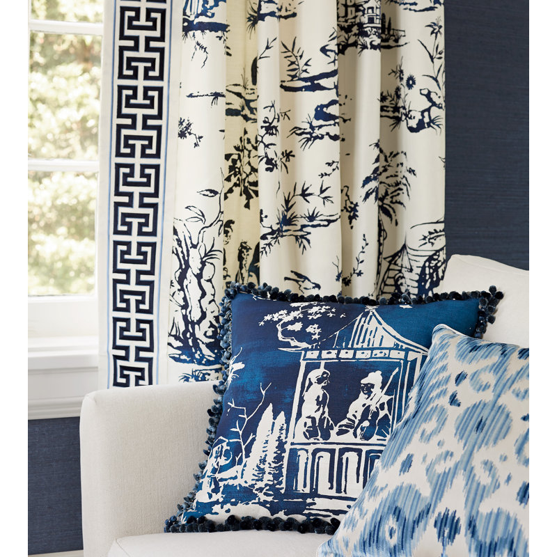 Oriana Summer Palace Fabric, Sky